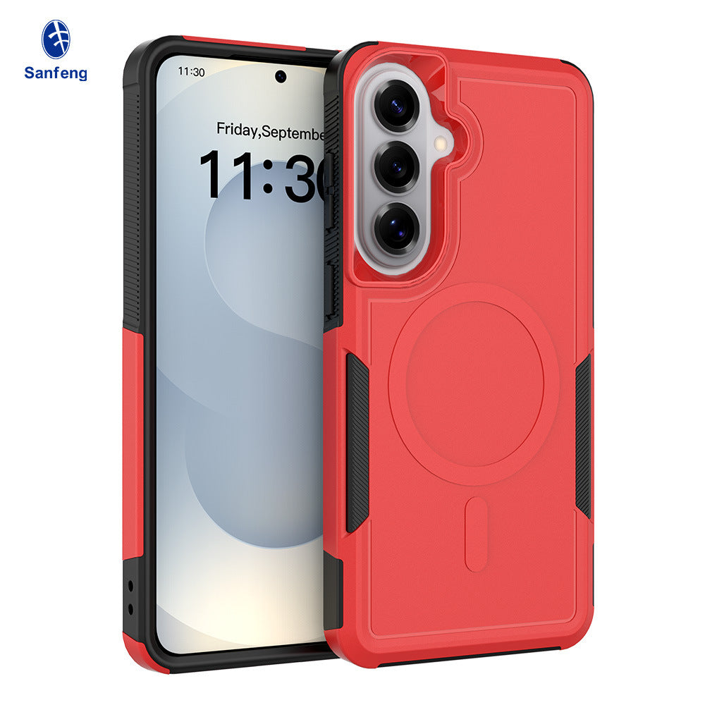 Magnetic All-Inclusive Phone Case for Samsung Galaxy S24 Ultra, 2-in-1 Hybrid TPU Shockproof Armor Cover