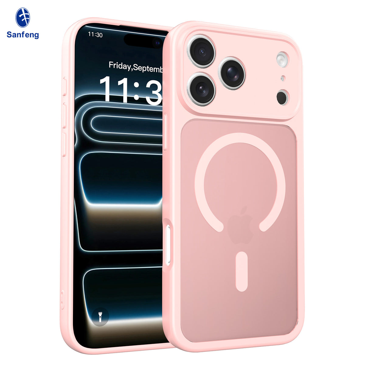 Magnetic Matte TPU Phone Case Compatible with iPhone 17 Air, Skin-Feel Anti-Fingerprint Semi-Transparent Protective Cover