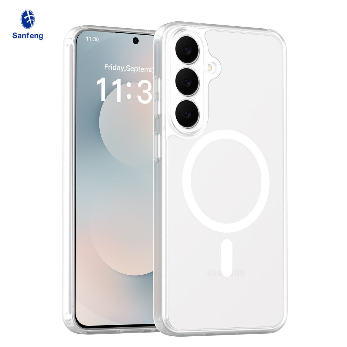 Magnetic Matte Translucent Phone Case for Samsung Galaxy S25 S24 Ultra Plus, Skin-Feel Anti-Drop Silicone Protective Cover