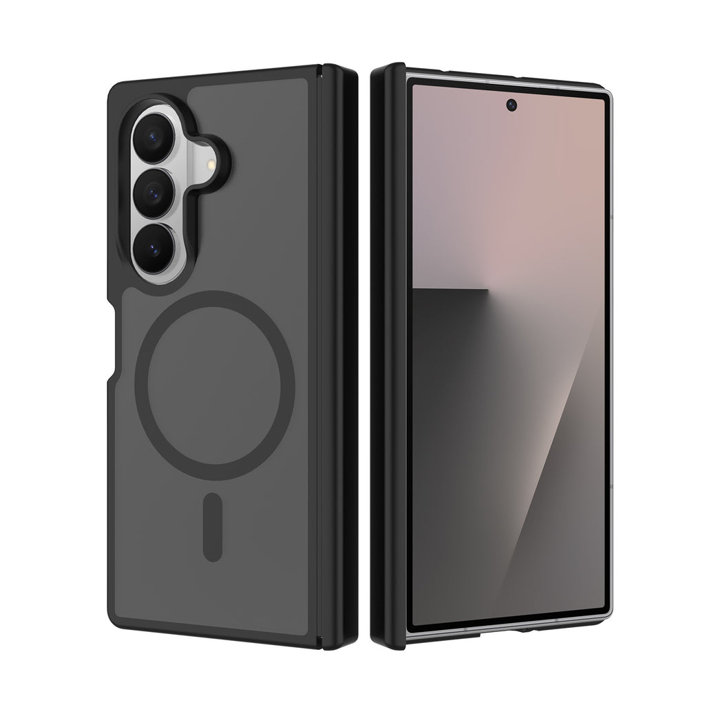 Magnetic Matte Phone Case for Samsung Galaxy Z Fold 8 / Z Fold 7, TPU Shockproof Protective Foldable Cover with Hinge Protection
