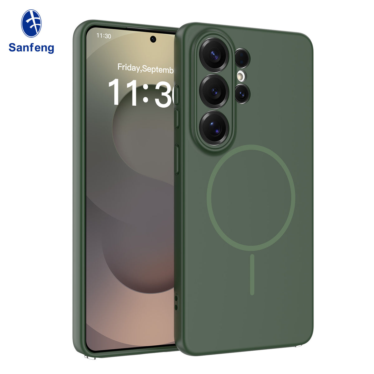 Magnetic Liquid Silicone Phone Case for Samsung S24 S25 Edge Ultra - Full Lens Protection Anti-Drop Cover