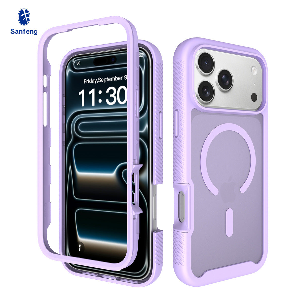 Magnetic Matte Semi-Transparent Skin-Feel Phone Case for iPhone, Anti-Fingerprint Anti-Drop Silicone Protective Cover