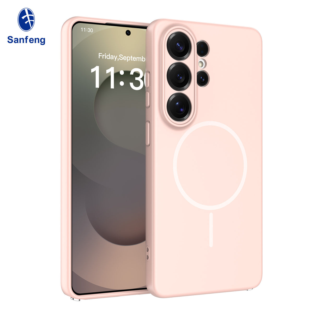 Magnetic Liquid Silicone Phone Case for Samsung S24 S25 Edge Ultra - Full Lens Protection Anti-Drop Cover