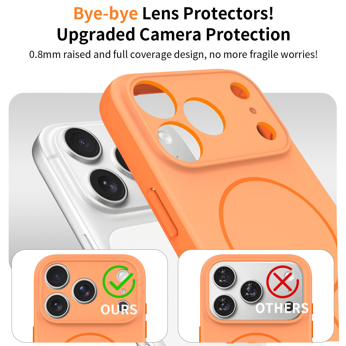 Magnetic Skin-Feel Protective Phone Case for iPhone 17 16 15 Pro Max, Anti-Fall TPU Two-in-One Cover with Lanyard Design