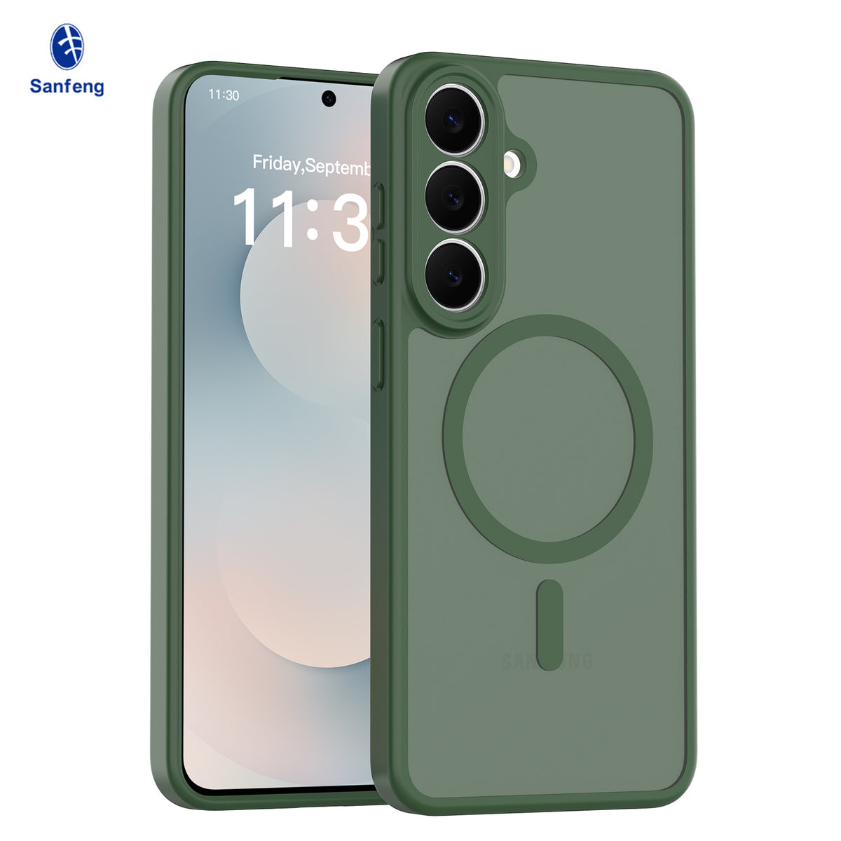 Magnetic Matte Translucent Phone Case for Samsung Galaxy S25 S24 Ultra Plus, Skin-Feel Anti-Drop Silicone Protective Cover