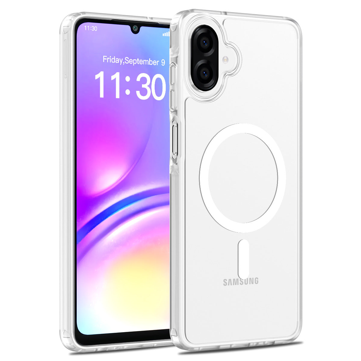 Magnetic Matte Silicone Shockproof Case for Samsung Galaxy A Series, Airbag Anti-Drop Protective Cover