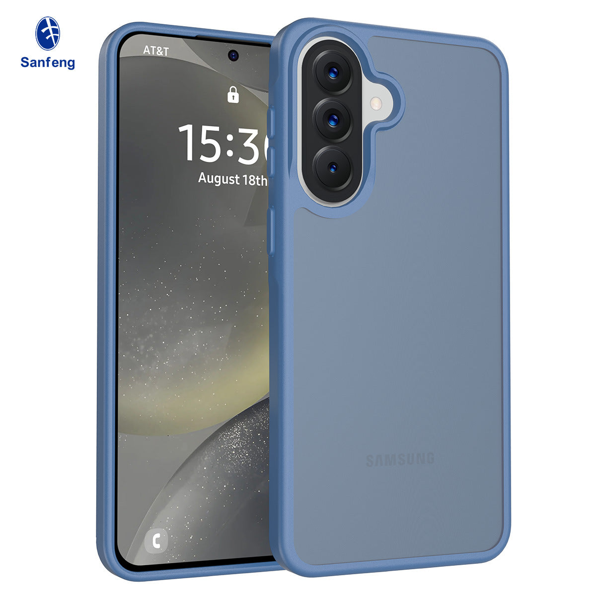Minimalist Matte Frosted TPU Phone Case with Straight Edge & Skin-Feel Finish, Anti-Drop Protective Cover for Samsung Galaxy