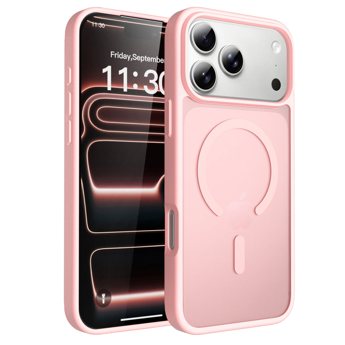 Sanfeng Magnetic TPU Matte Protective Phone Case for iPhone, Anti-Drop Shockproof Slim Cover