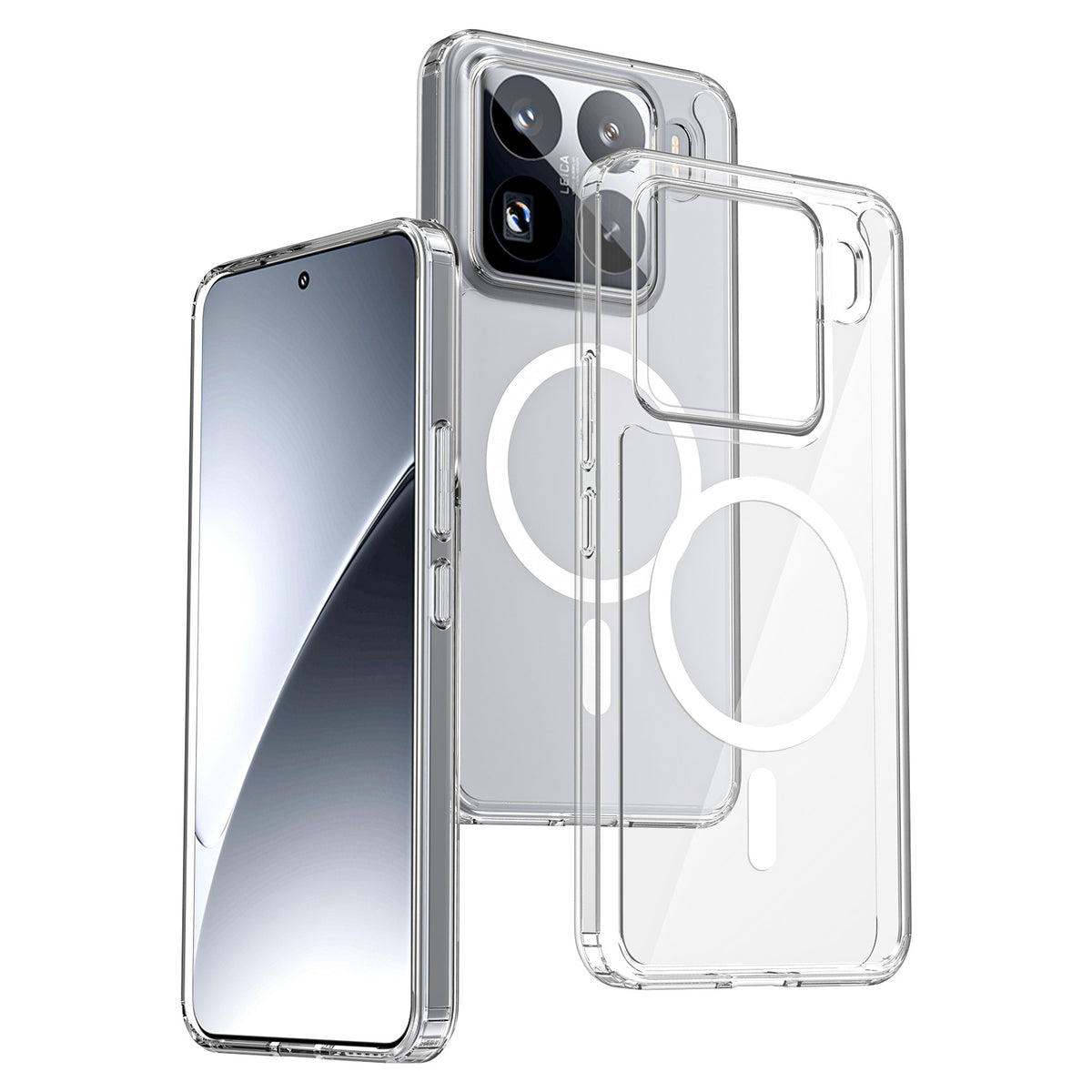 Sanfeng Clear Shockproof TPU Case for Xiaomi 15 Pro, 15 Ultra, 14T Pro and Redmi Note 14 Series, Airbag Anti-Fall Protective Cover