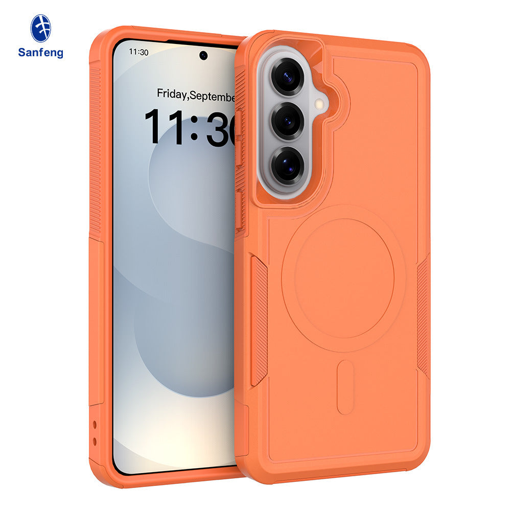 Magnetic All-Inclusive Phone Case for Samsung Galaxy S24 Ultra, 2-in-1 Hybrid TPU Shockproof Armor Cover