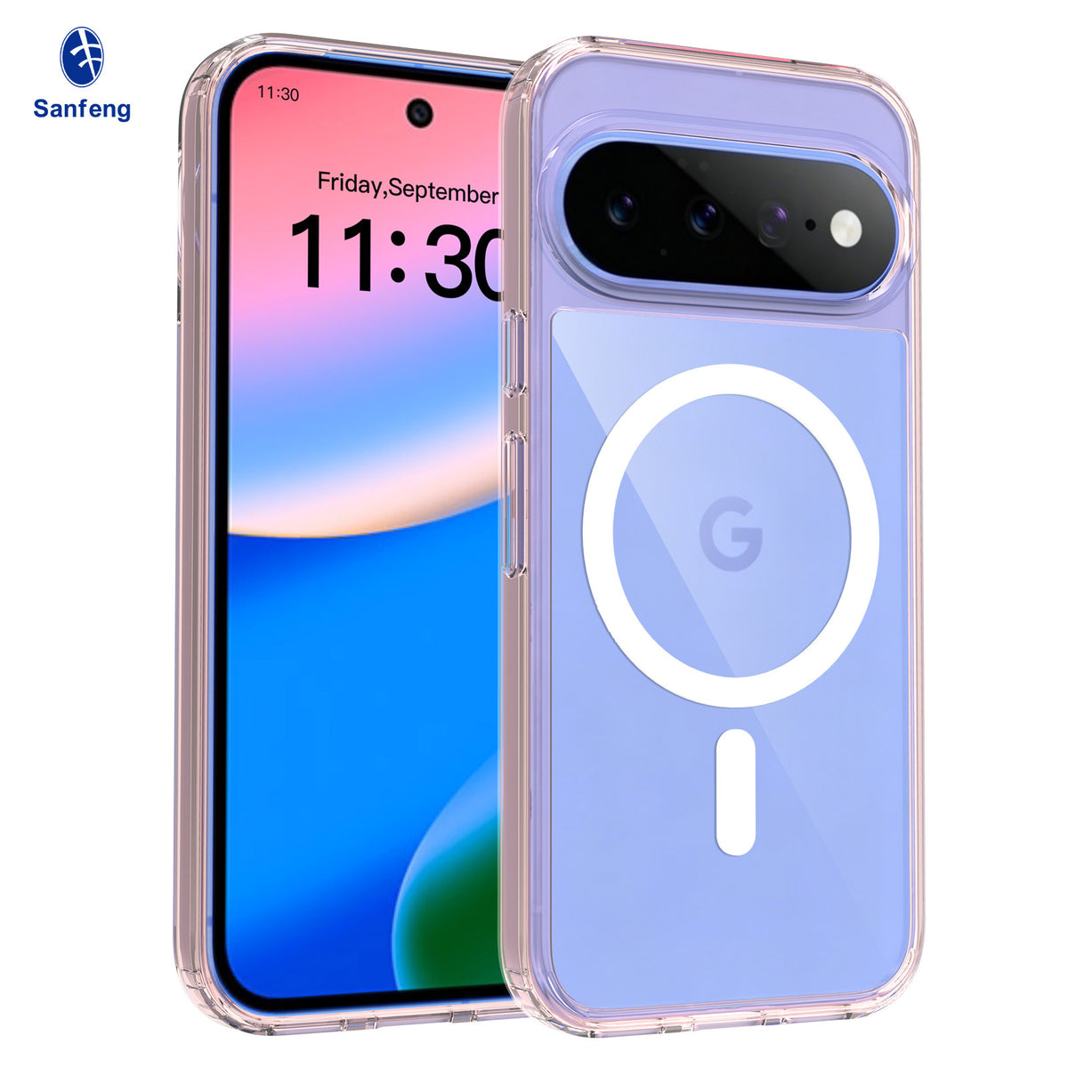 Magnetic Clear Phone Case for Google Pixel - Anti-Yellowing TPU Shockproof Protective Cover