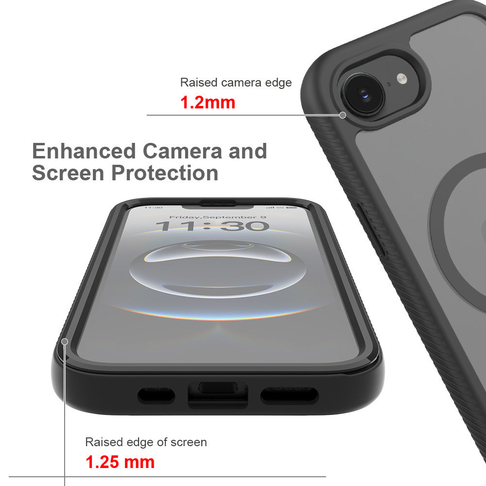 Skin-Feel Magnetic TPU Phone Case Anti-Fingerprint Protective Cover Compatible with iPhone 17 Air and 16 Pro