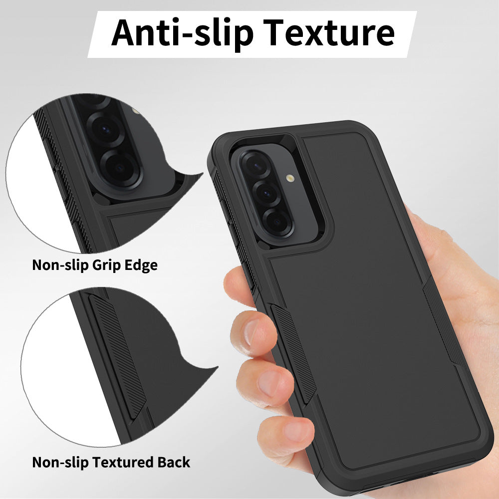Shockproof Matte Black TPU Full-Cover Phone Case for Samsung Anti-Drop Protective Cover