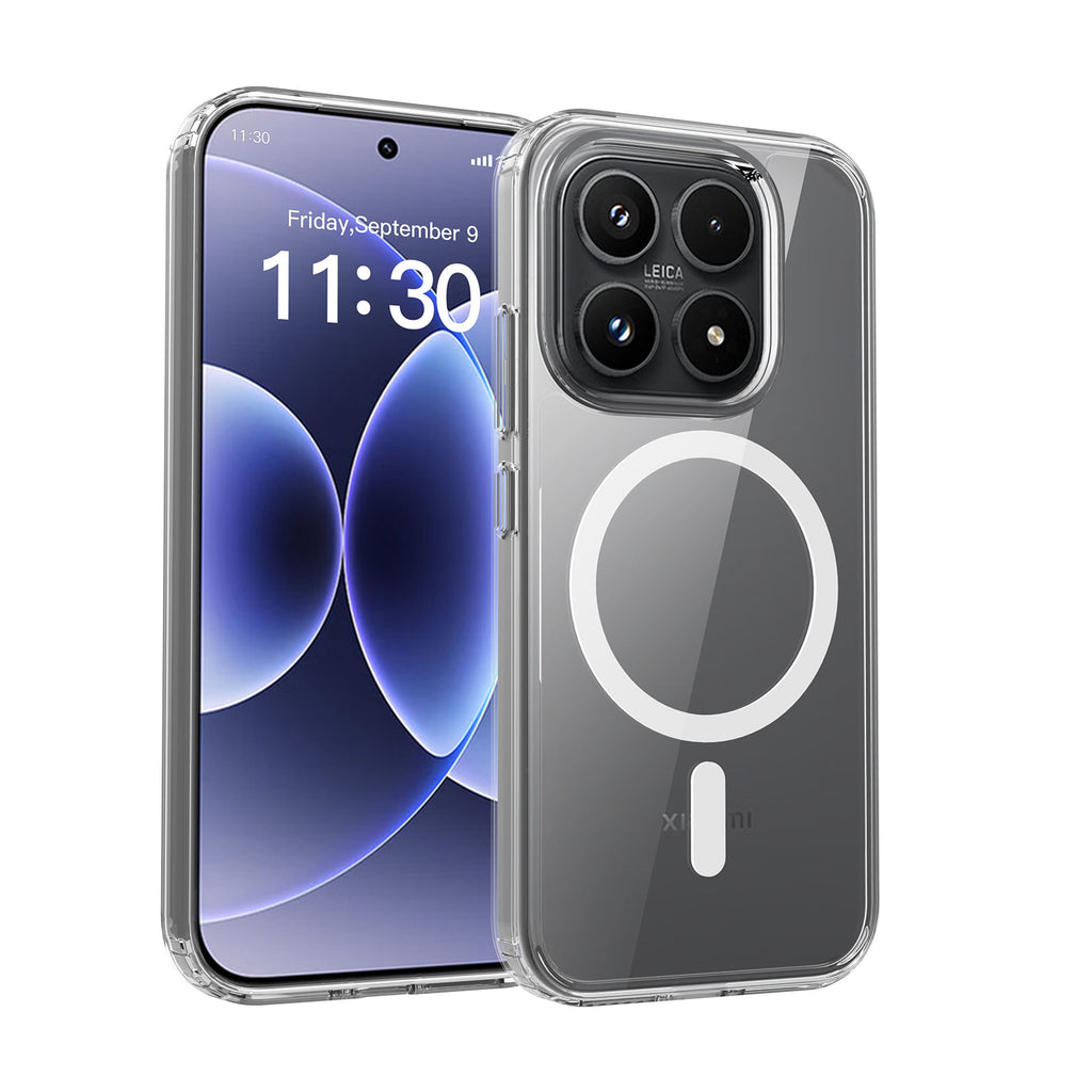 Sanfeng Clear Shockproof TPU Case for Xiaomi 15 Pro, 15 Ultra, 14T Pro and Redmi Note 14 Series, Airbag Anti-Fall Protective Cover