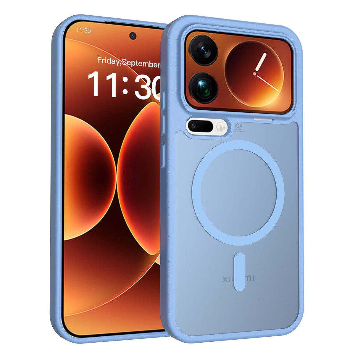 Magnetic Frosted Translucent Case for Xiaomi - Anti-Fall Matte Skin-Feel Shockproof TPU Phone Cover