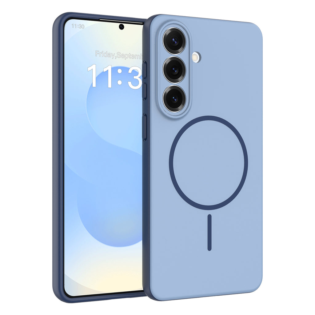 Skin-Feel Magnetic Protective Case for Samsung Galaxy S25 Ultra, S25 Plus, S24 Series - Slim TPU Anti-Fall & Anti-Fingerprint Phone Cover