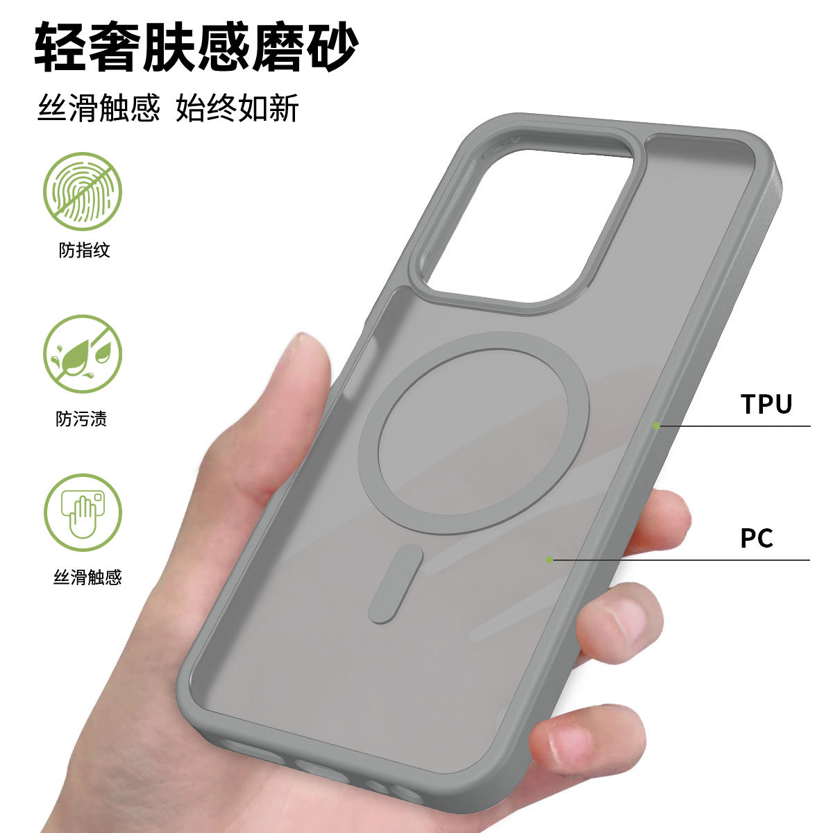 Translucent Matte Magnetic Phone Case with Anti-Fingerprint Drop Protection for Redmi 14C, Note 14 Pro & Xiaomi 15 Series