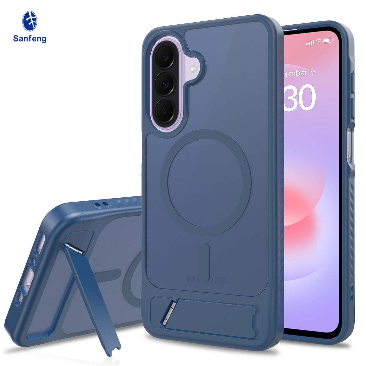 Magnetic Shockproof Phone Case with Invisible Kickstand for Samsung Galaxy - Anti-Fall High-Quality TPU Protective Cover