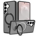 Magnetic Stand Phone Case for Samsung Galaxy S25 S26 Ultra Plus, Matte TPU Shockproof Cover with Built-in Kickstand