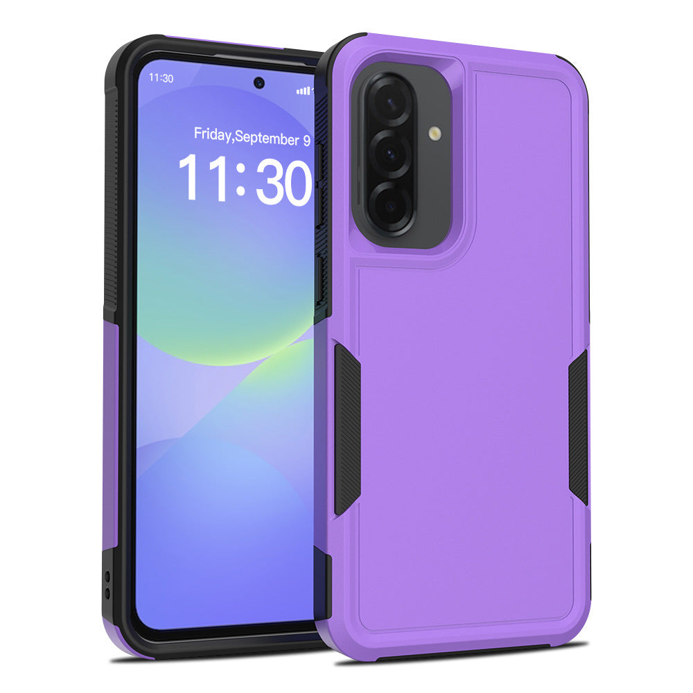 Shockproof Matte Black TPU Full-Cover Phone Case for Samsung Anti-Drop Protective Cover