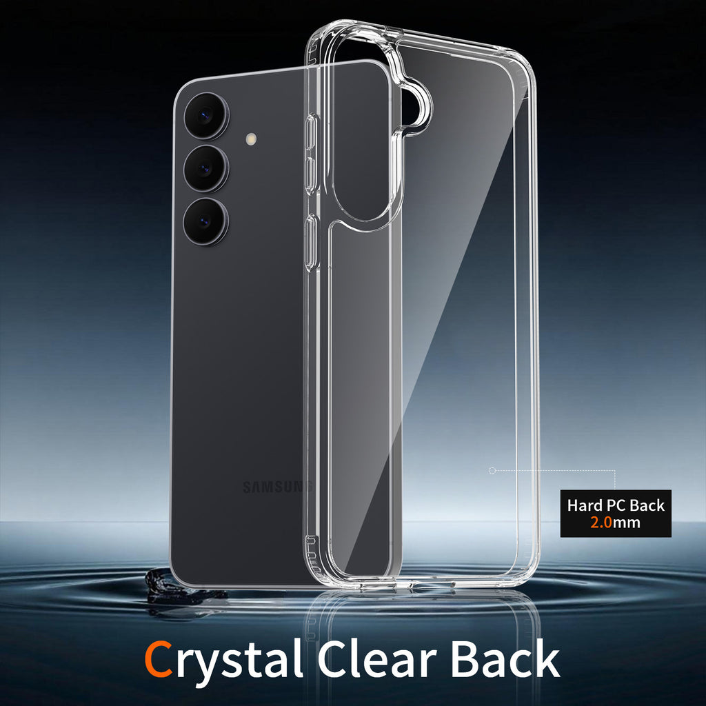 Clear Protective Case for Samsung Galaxy S25 Ultra S24 Plus S23 FE, Anti-Scratch TPU Shockproof Transparent Phone Cover