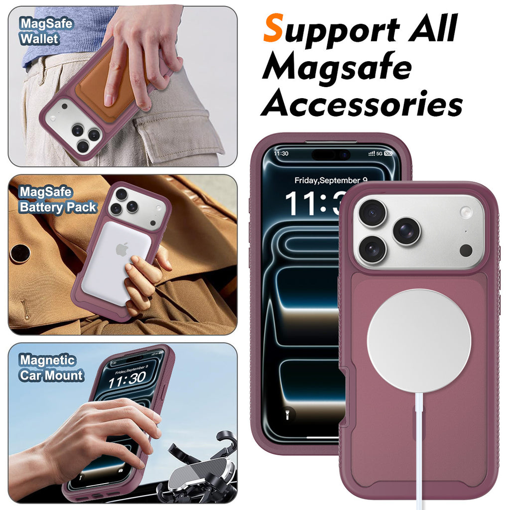 Magnetic Matte Semi-Transparent Skin-Feel Phone Case for iPhone, Anti-Fingerprint Anti-Drop Silicone Protective Cover