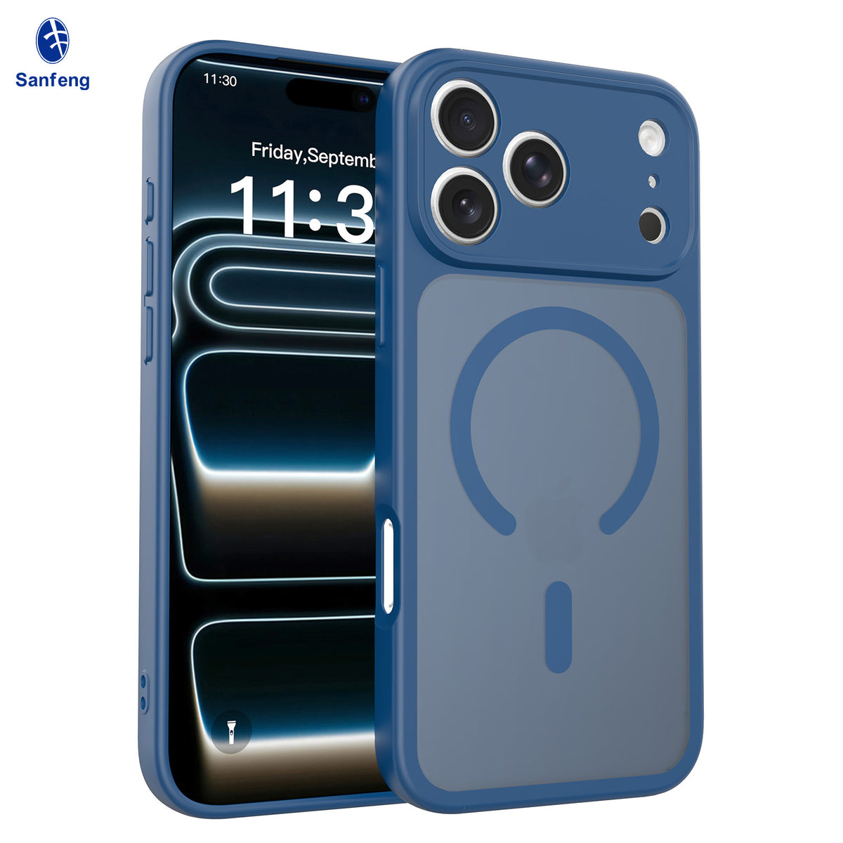 Magnetic Matte TPU Phone Case Compatible with iPhone 17 Air, Skin-Feel Anti-Fingerprint Semi-Transparent Protective Cover