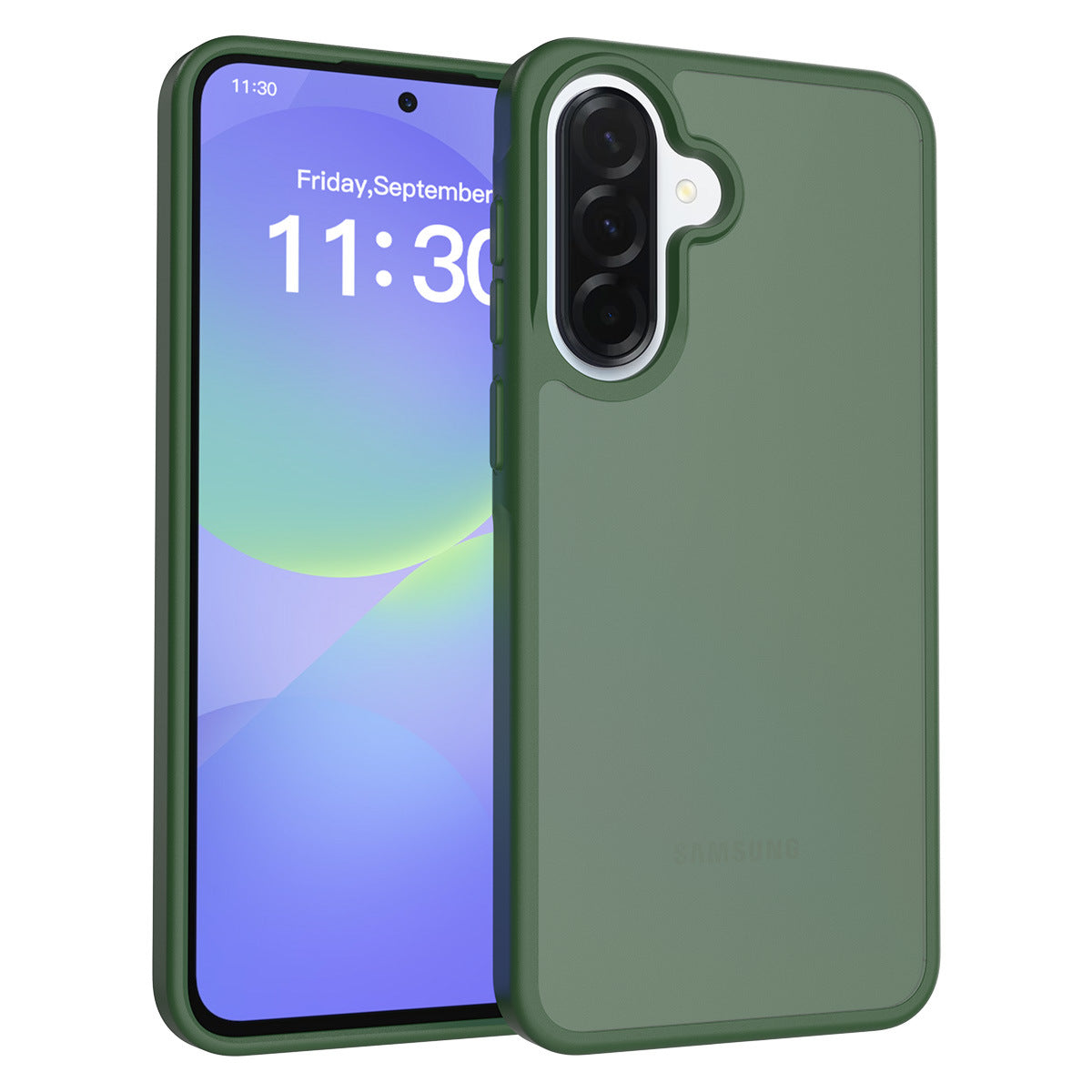 Matte Frosted Semi-Transparent Phone Case for Samsung Galaxy A37 A27 A57 A56 - Anti-Fingerprint Protective Cover with Soft TPU Edge and Hard Back