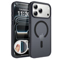 Frosted Translucent Magnetic Phone Case for iPhone 17 16 15 Series - Anti-Fall Airbag Skin-Feel Matte TPU Protective Cover