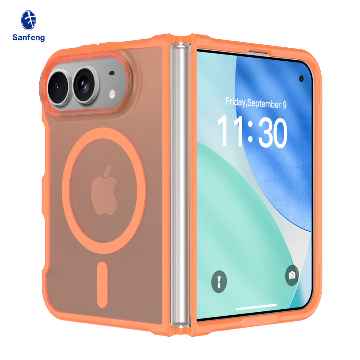Magnetic Translucent TPU Protective Case Compatible with iPhone 18 Duo Fold, 2mm Anti-Drop Skin-Feel Cover