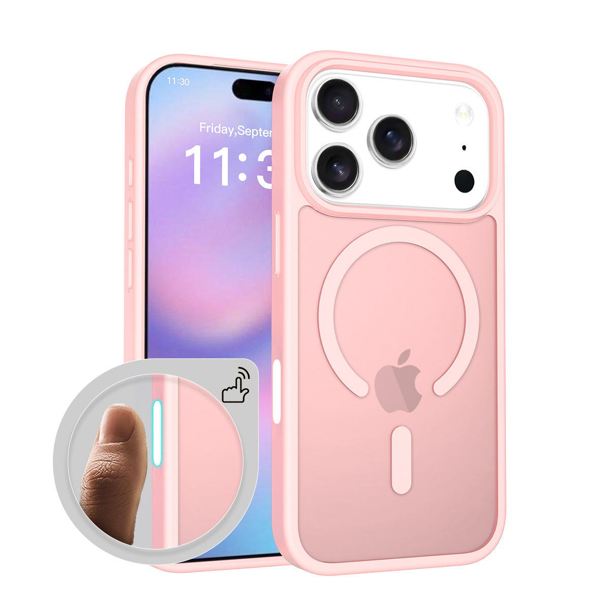 Magnetic Frosted Translucent Case for iPhone 16 & 17 Series, Shockproof Anti-Fall Protective Cover with Camera Button Support