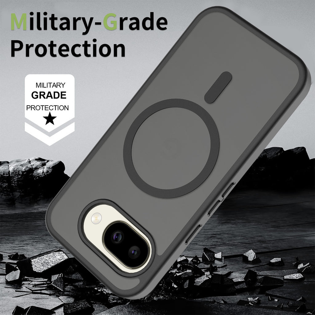 Matte Magnetic Phone Case for Google Pixel 10, 10 Pro XL, 9 Pro, 9 Pro Fold, Shockproof TPU Anti-Fall Protective Cover