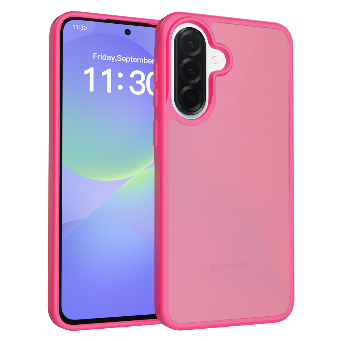 Matte Frosted Semi-Transparent Phone Case for Samsung Galaxy A37 A27 A57 A56 - Anti-Fingerprint Protective Cover with Soft TPU Edge and Hard Back