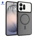 Magnetic Matte Silicone Case for Samsung Galaxy S27 Ultra S26 - Slim Shockproof 2-in-1 Skin-Feel Protective Cover