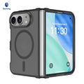 Matte Foldable Phone Case Compatible with iPhone 18 Pro, Translucent TPU Anti-Fall Magnetic Cover with Skin-Feel Finish