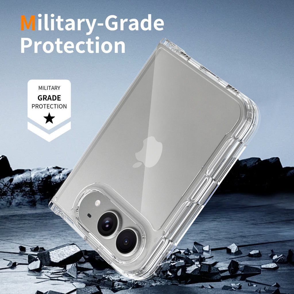 Clear Shockproof TPU Case for iPhone 18 Pro - 2.0mm Anti-Scratch & Anti-Fingerprint Transparent Protective Cover with Airbag Protection