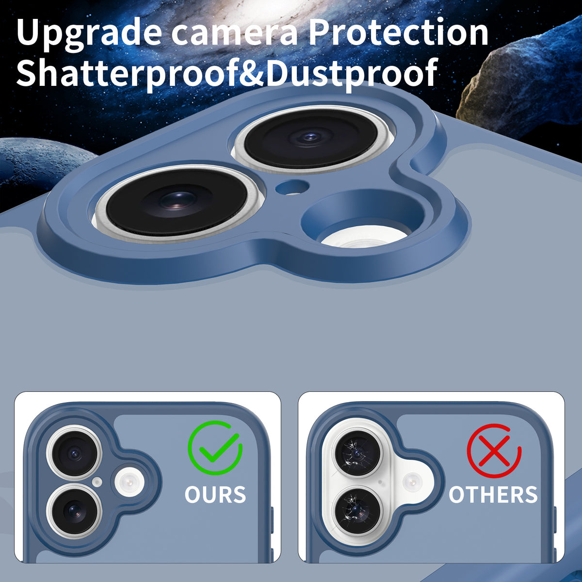 Magnetic Frosted Shockproof TPU Phone Case for Apple iPhone 16 Series - Straight Edge Anti-Fall Protective Cover