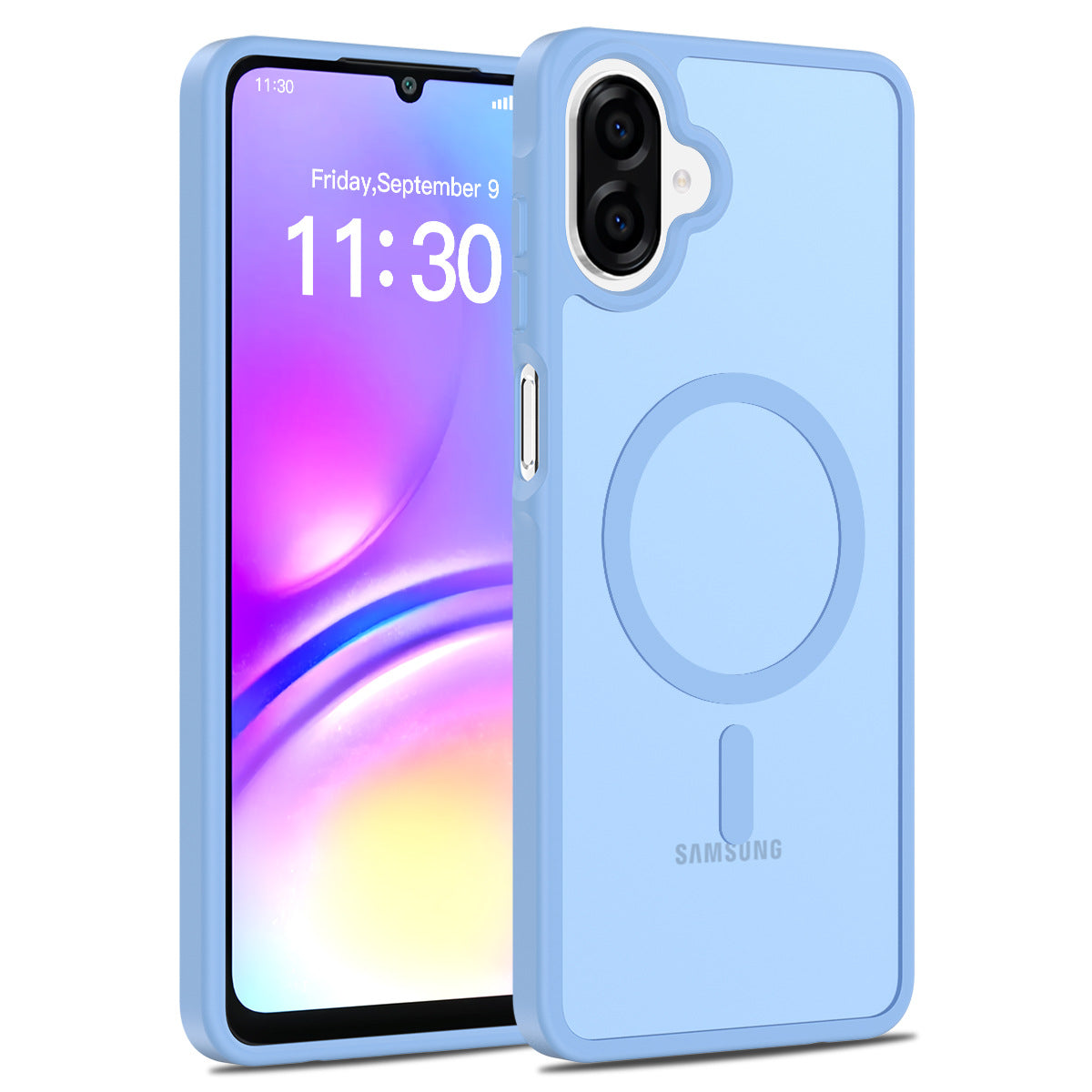 Magnetic Matte Silicone Shockproof Case for Samsung Galaxy A Series, Airbag Anti-Drop Protective Cover