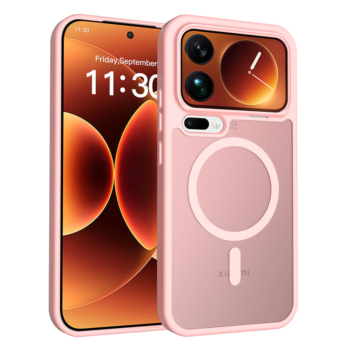 Magnetic Frosted Translucent Case for Xiaomi - Anti-Fall Matte Skin-Feel Shockproof TPU Phone Cover