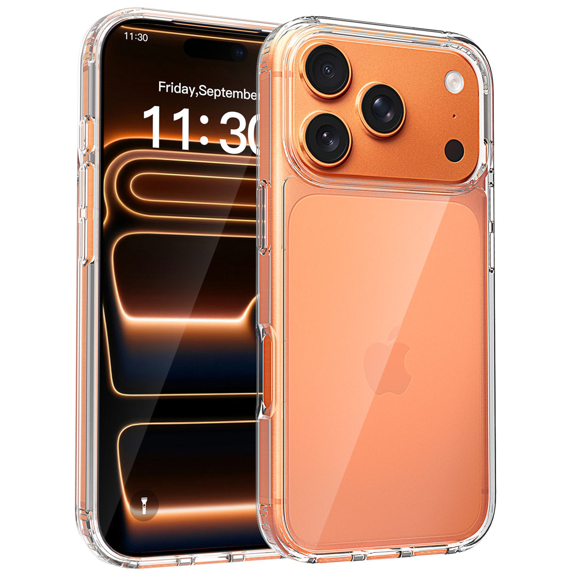 Ultra-Clear Anti-Scratch Shockproof Case for iPhone 16, 15, 14, 13 Series - Slim Transparent Drop-Resistant Protective Cover
