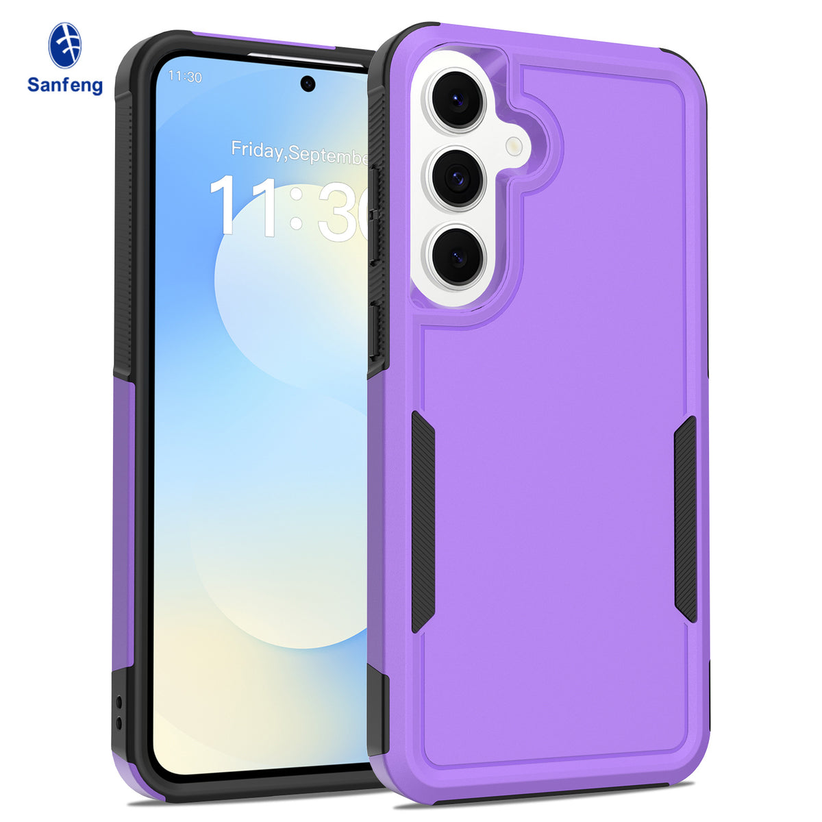 Two-in-One Heavy Duty Anti-Fall Protective Phone Case for Samsung Galaxy S24 Ultra, Nordic Style Shockproof Armor Cover