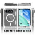 Transparent Magnetic Case with Side Cover for iPhone 18 Pro, 2mm Anti-Fall TPU Integrated Protective Phone Cover