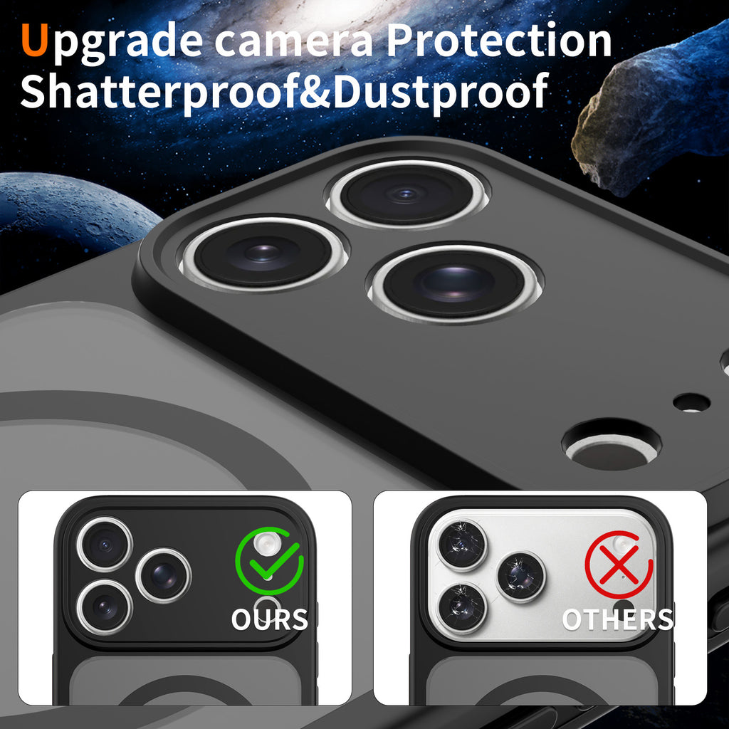Magnetic Matte TPU Phone Case Compatible with iPhone 17 Air, Skin-Feel Anti-Fingerprint Semi-Transparent Protective Cover