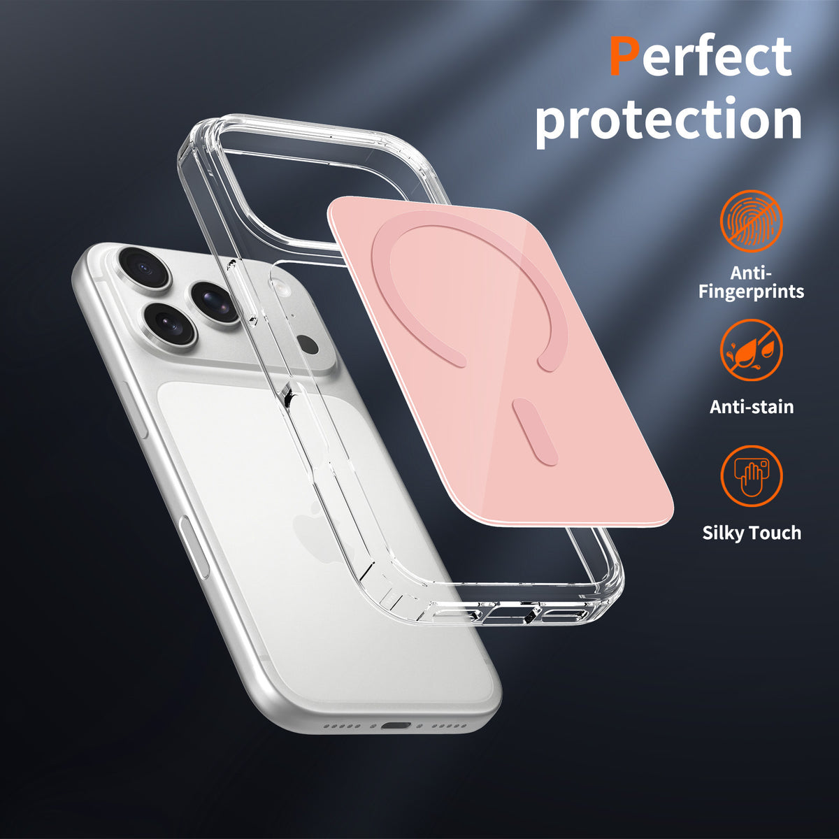 Transparent TPU Shockproof Protective Phone Case for iPhone 17 Pro Max, 16, 15, 14, 13 - Anti-Fall Soft Cover