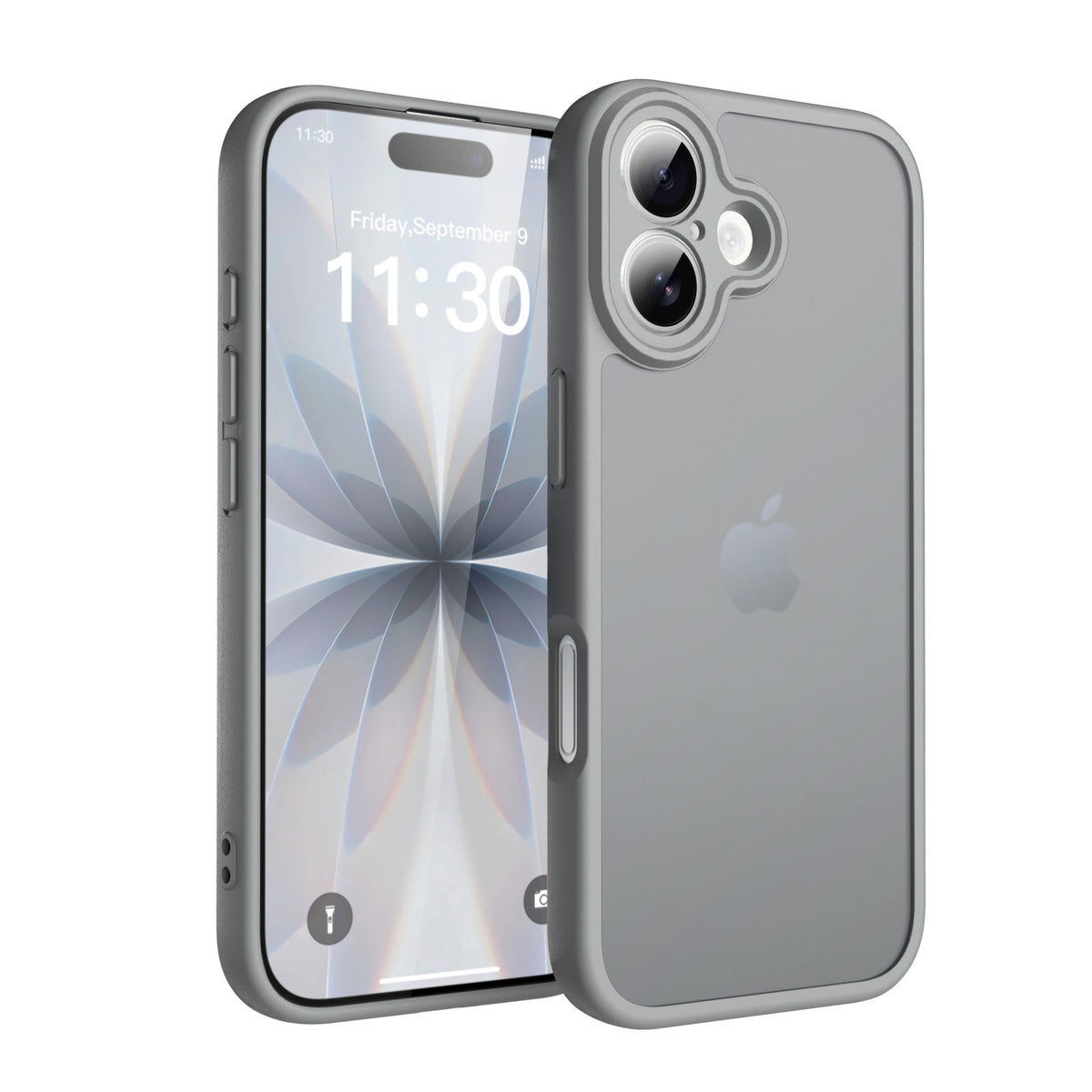 Frosted Skin-Feel Magnetic Phone Case for iPhone 16 Pro Max, Shockproof TPU Anti-Fall Protective Cover - Brown