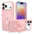 Magnetic Matte Phone Case with Invisible Kickstand for iPhone 16 & 17 Series, Shockproof TPU Protective Cover