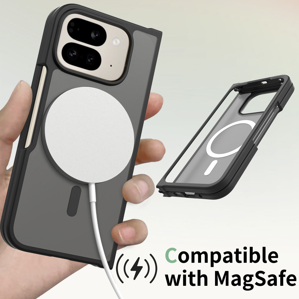 Magnetic Skin-Feel Protective TPU Case for Google Pixel 9 / 9 Pro / 9 Pro XL / Fold, Anti-Drop Slim Phone Cover