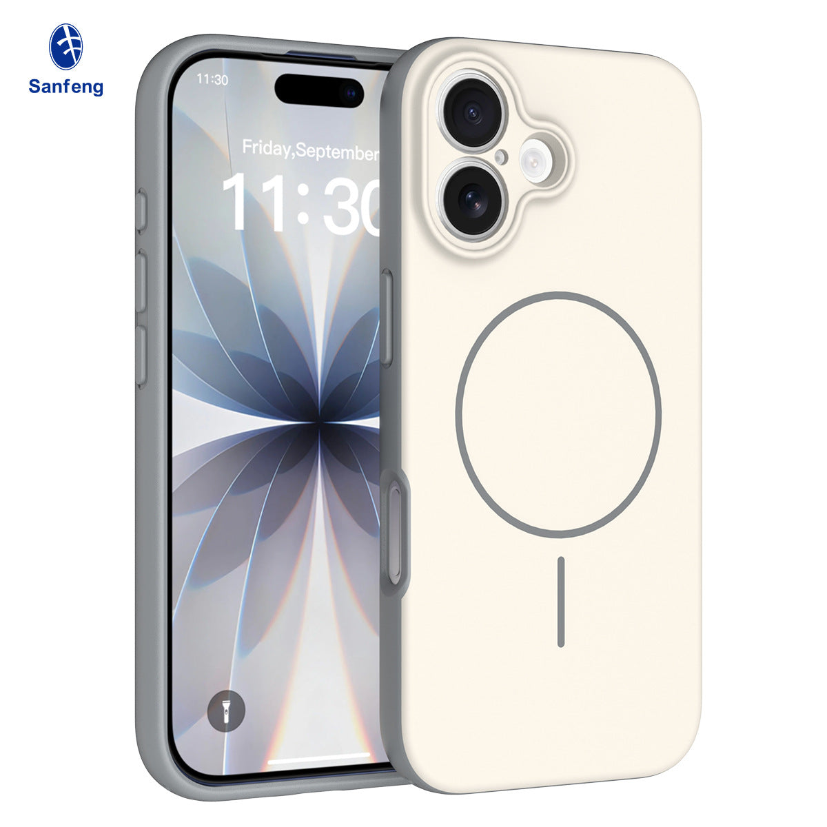 Magnetic Matte 2-in-1 Shockproof Phone Case with Lanyard for iPhone 17 Air, 16 Pro Max, 15 Series - Anti-Drop TPU Protective Cover