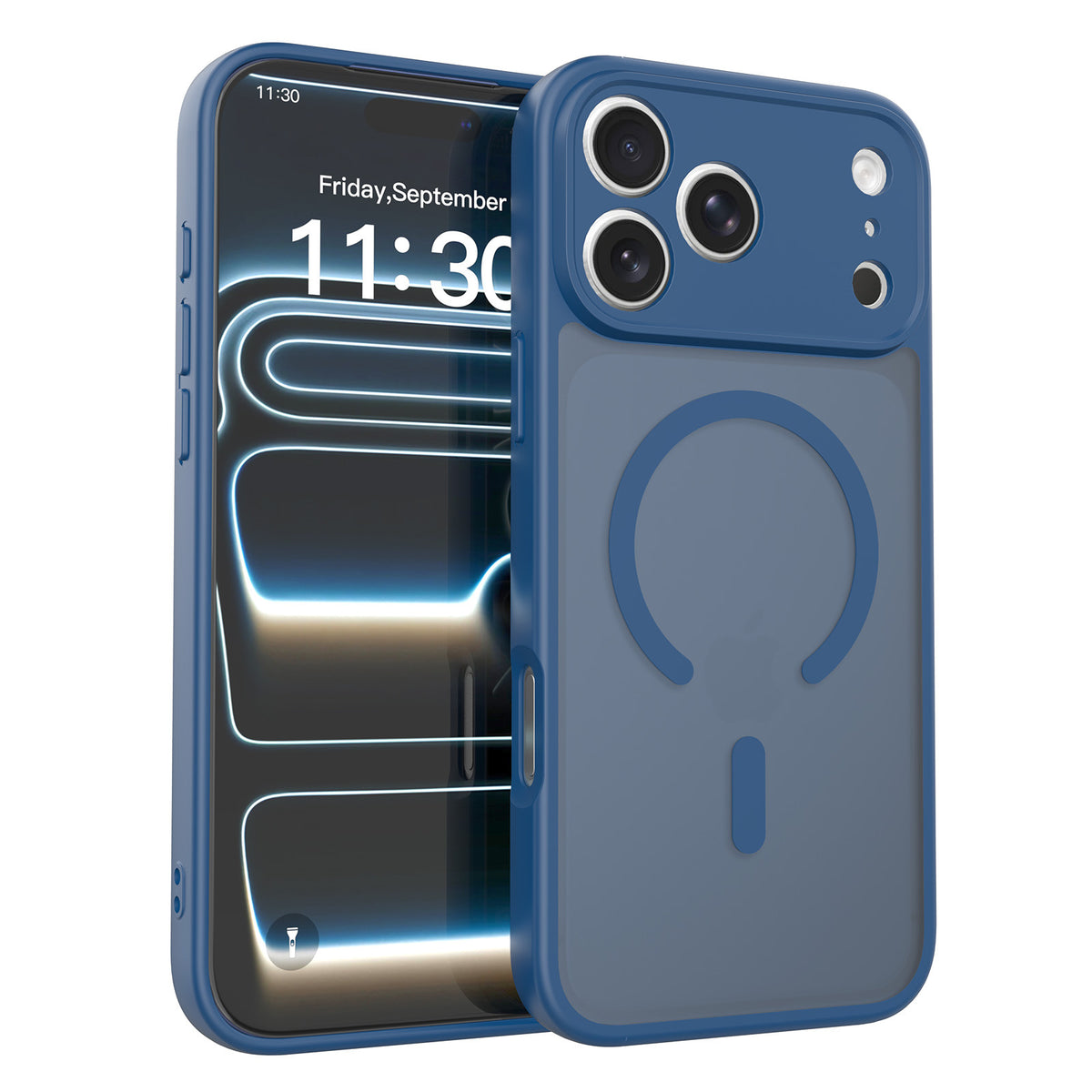 Magnetic Skin-Feel TPU Phone Case for iPhone 17 Pro Max, 16 Pro Max and 15 Pro, Slim Anti-Fingerprint Protective Cover