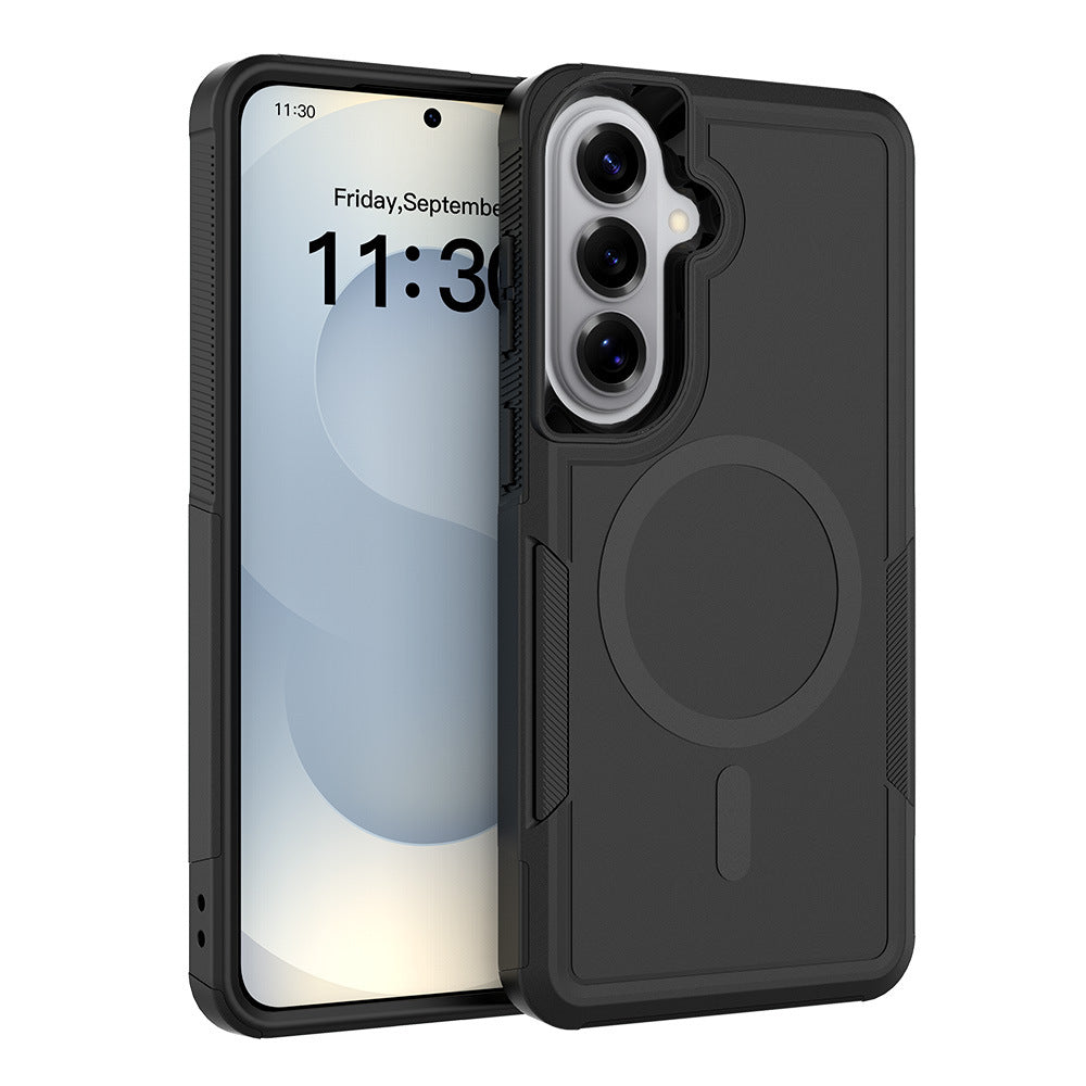 Magnetic All-Inclusive Phone Case for Samsung Galaxy S24 Ultra, 2-in-1 Hybrid TPU Shockproof Armor Cover